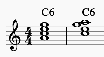 B flat sixth piano chord - Bb6
